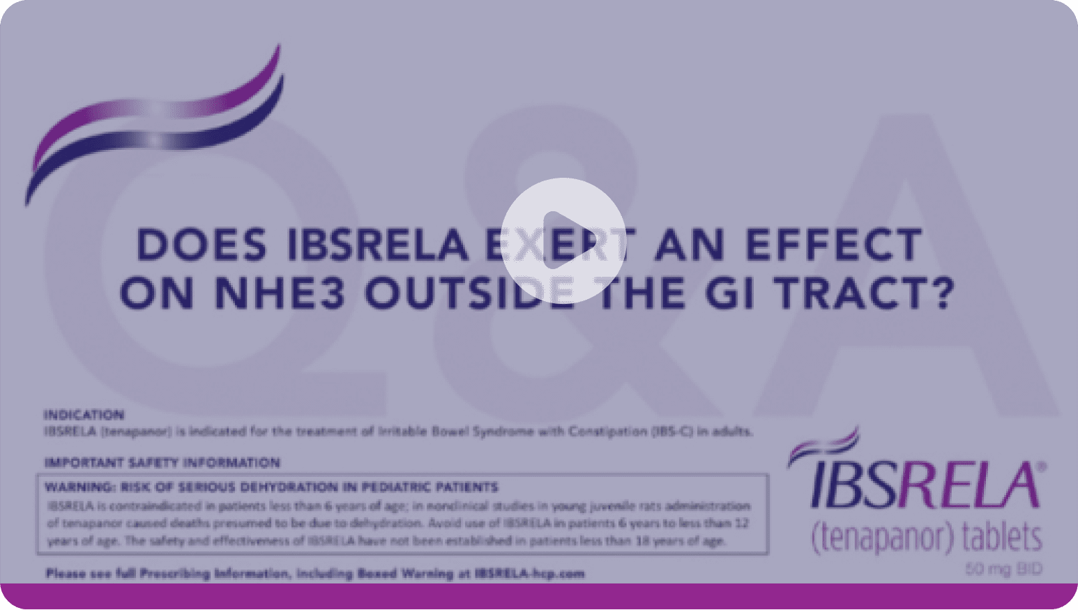 Video: Does IBSRELA Exert an Effect on NHE-3 Outside the GI Tract? - Dr Brian E Lacy