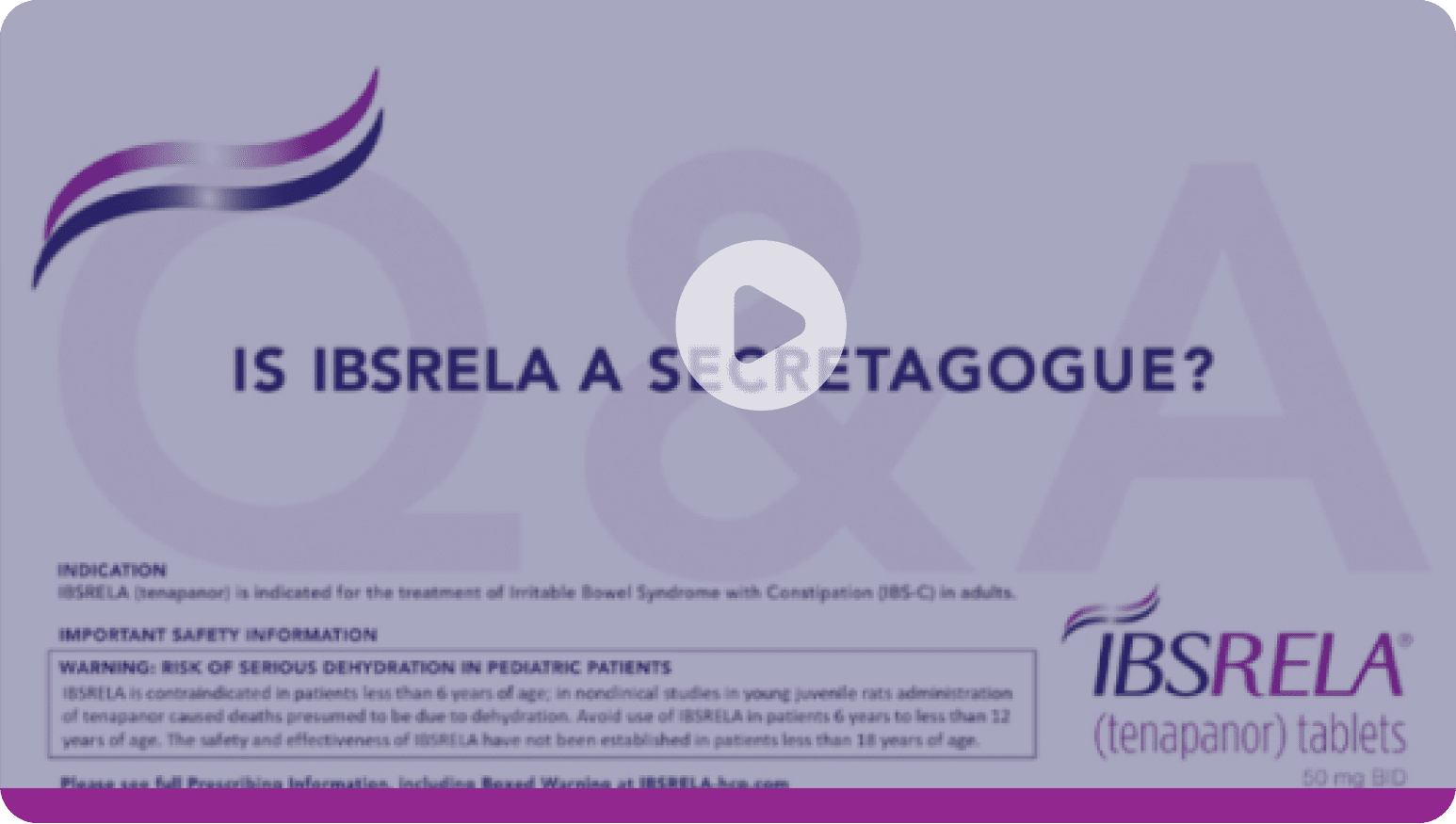 Video: Is IBSRELA a Secretagogue? - Dr Darren M Brenner