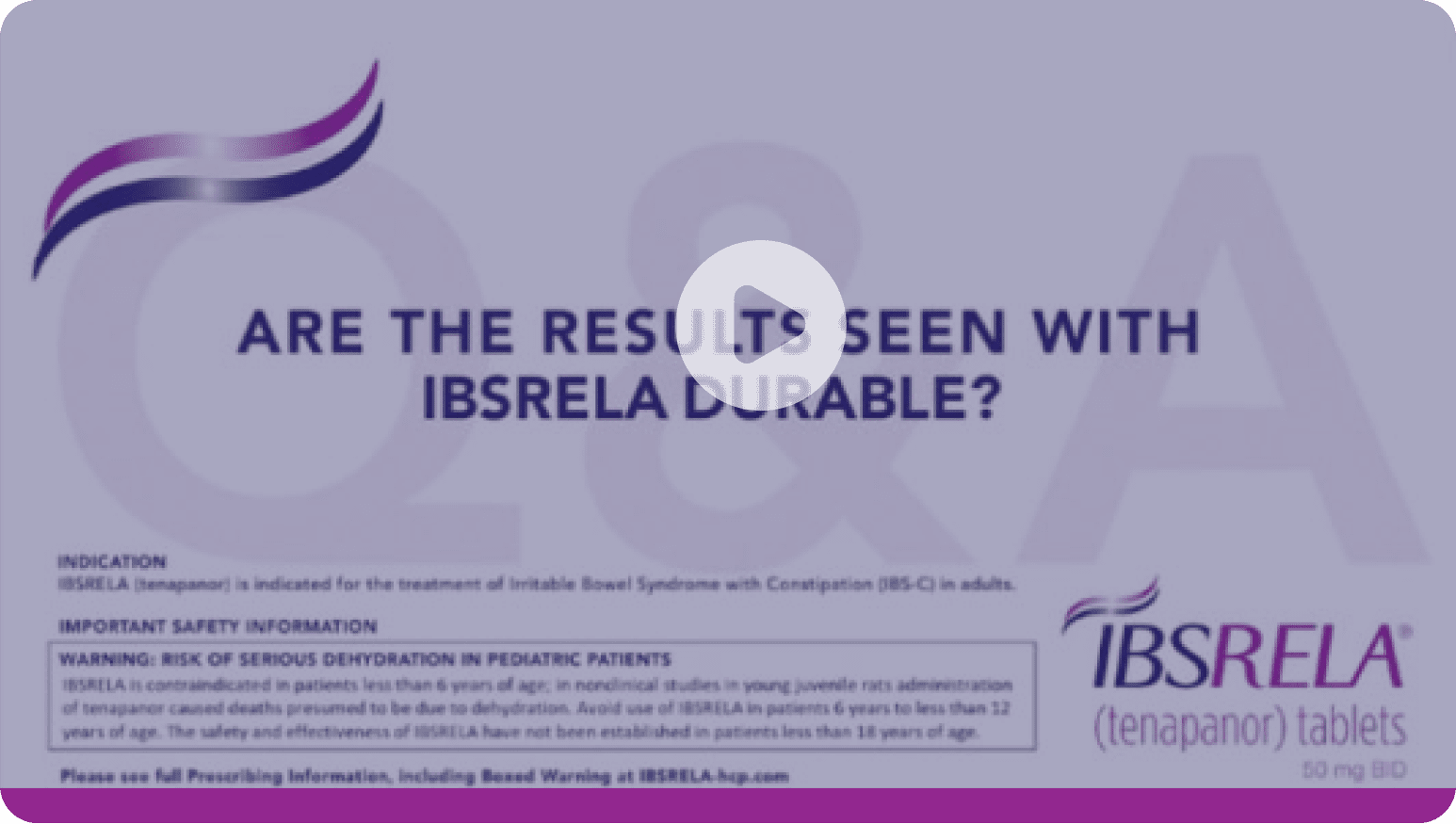 Video: Are the Results Seen With IBSRELA Durable? - Dr Brian E Lacy